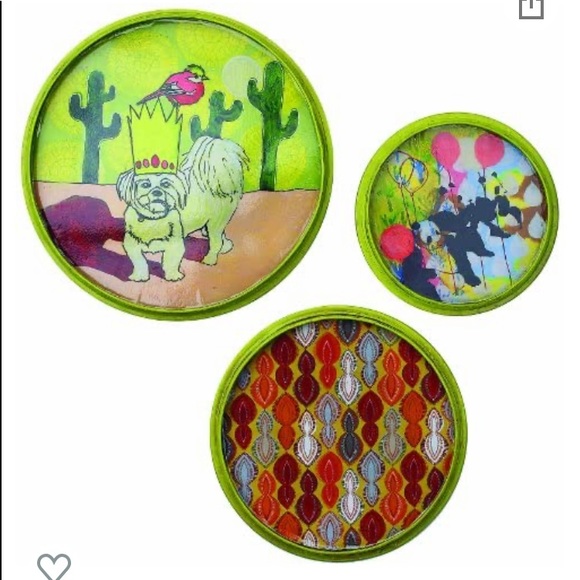 creative co op Jessica Swift tin dog trays - Picture 1 of 5